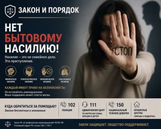 ЗАКОН И ПОРЯДОК: НЕТ БЫТОВОМУ НАСИЛИЮ