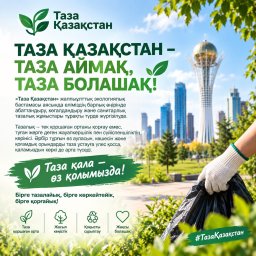 ​ ТАЗА ҚАЗАҚСТАН &ndash; ТАЗА АЙМАҚ, ТАЗА БОЛАШАҚ!