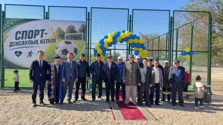 Сарысу ауылында жаңа әлеуметтік нысандар пайдалануға берілді