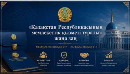 ​&laquo;Мемлекеттік қызмет туралы&raquo; жаңа заңның жаңашылдықтары