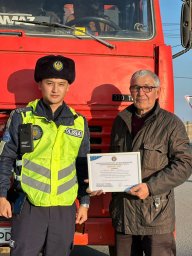 Ұлытау облысында үлгілі жүргізушілер марапатталды