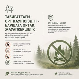 ​ ТАБИҒАТТАҒЫ ӨРТ ҚАУІПСІЗДІГІ &mdash; БАРШАҒА ОРТАҚ ЖАУАПКЕРШІЛІК