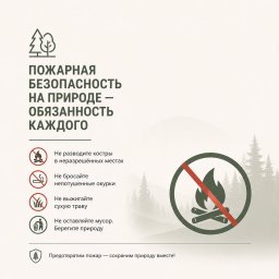 ​ ПОЖАРНАЯ БЕЗОПАСНОСТЬ НА ПРИРОДЕ &mdash; ОБЩАЯ ОТВЕТСТВЕННОСТЬ